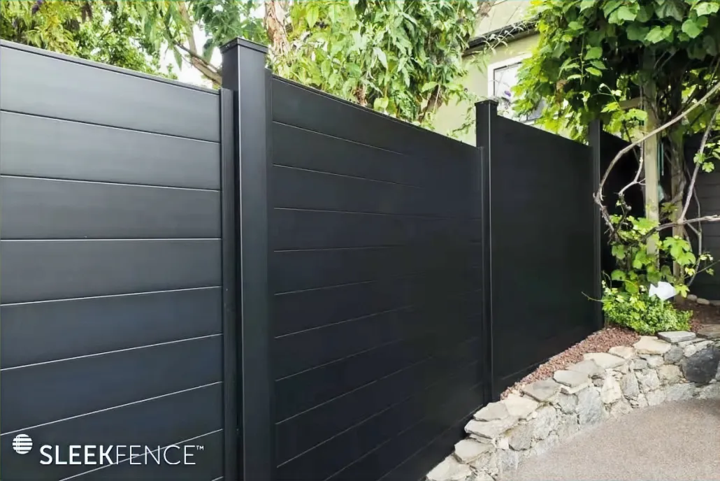 SleekFence modern horizontal fencing example